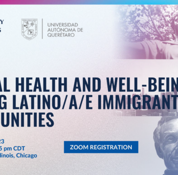 presentation slide of the mental health and well-being among latino/a/e immigrant communities
                  