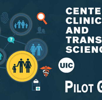 UIC Center for Clinical and Translational Science Pilot Grant Program header includes health care and community health icons
                  