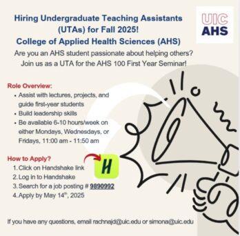 Image of the AHS 100 UTA position Flyer
                  