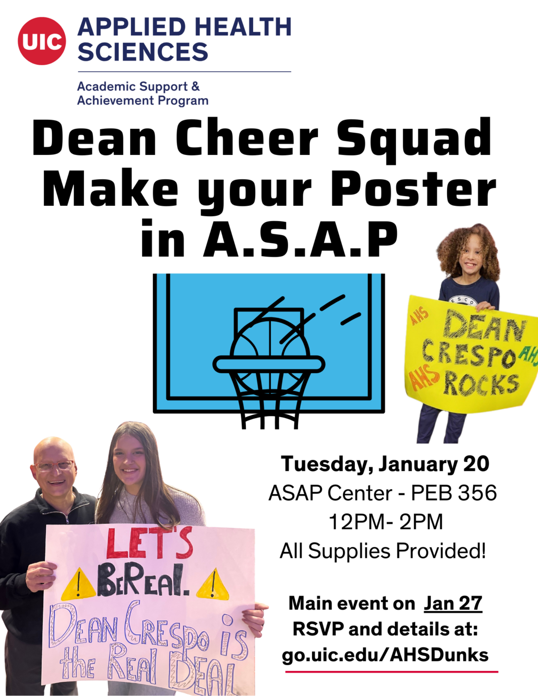 AHS Challenge of the Deans poster making party.