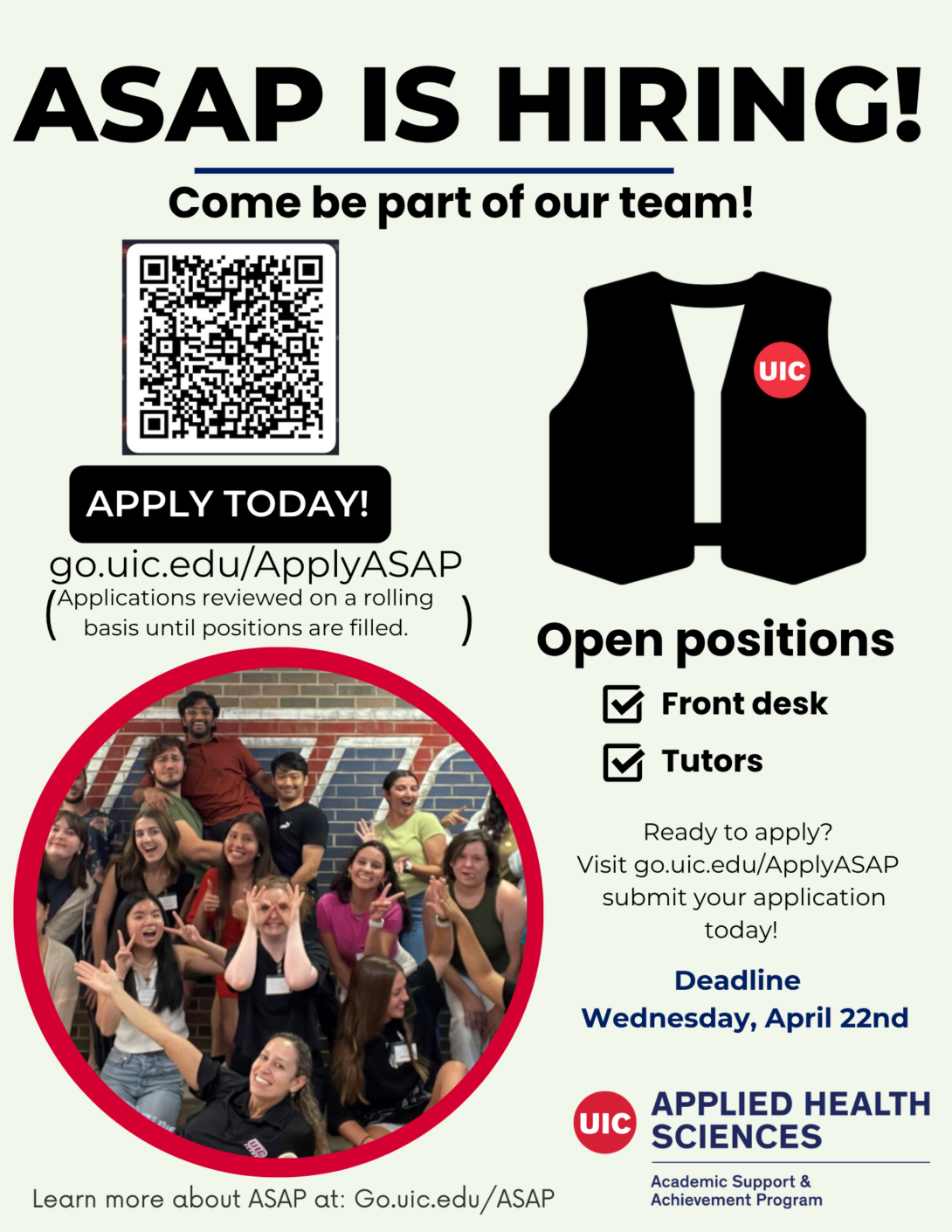 Description of the hiring process.