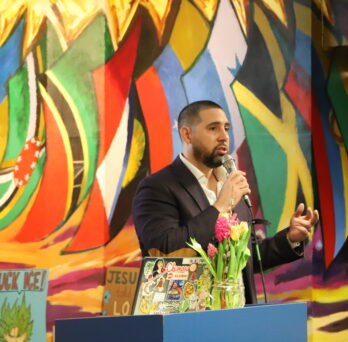 Eduardo Bustamante at the CCSL Recognition Awards ceremony, April 28.
                  