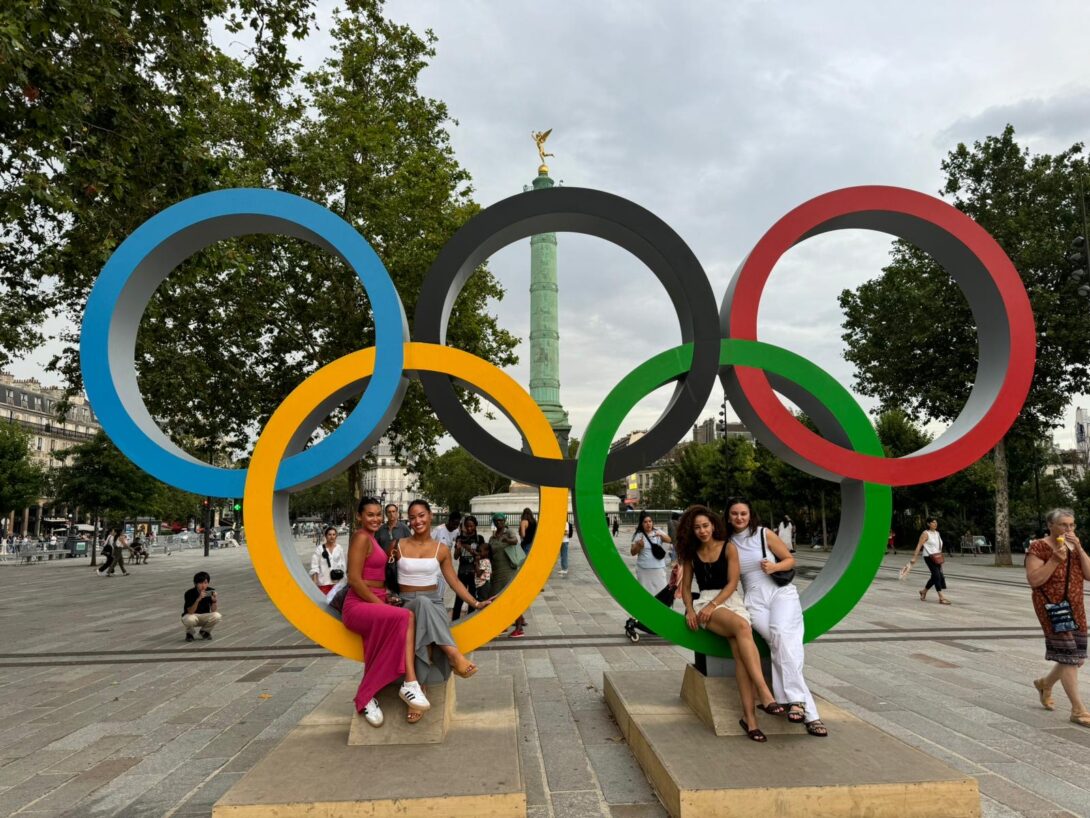 UIC students take in the Summer Olympic games in Paris.