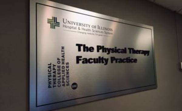 UIC PT faculty practice sign