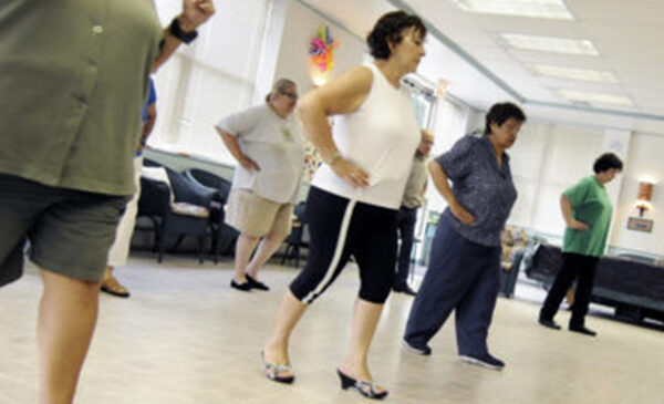 women dancing in a gym