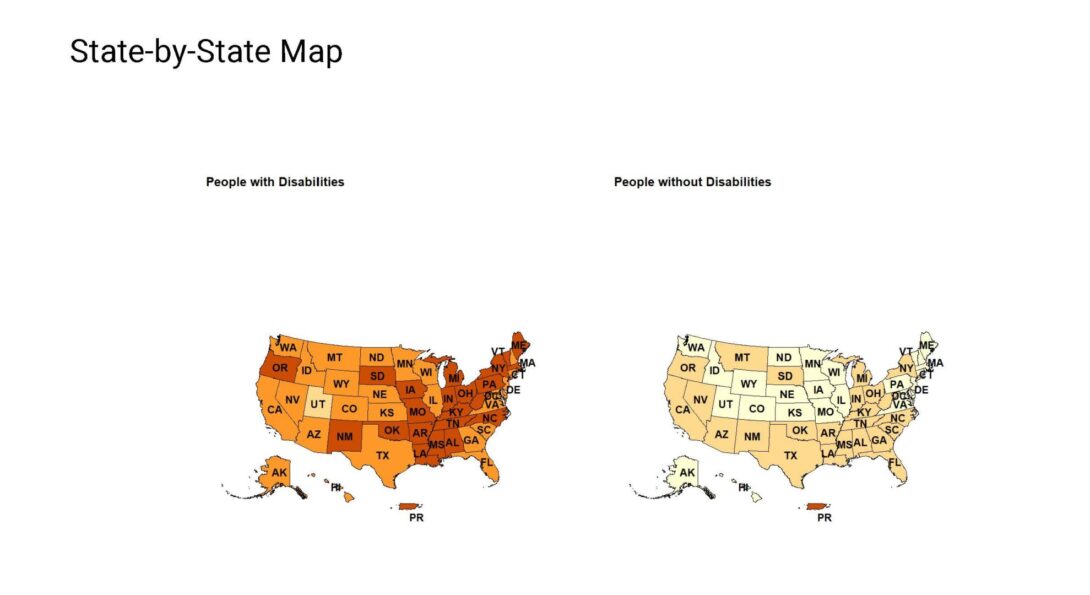 Percent of People with Disabilities, Age 18 - 64 LivingBelow Poverty Level