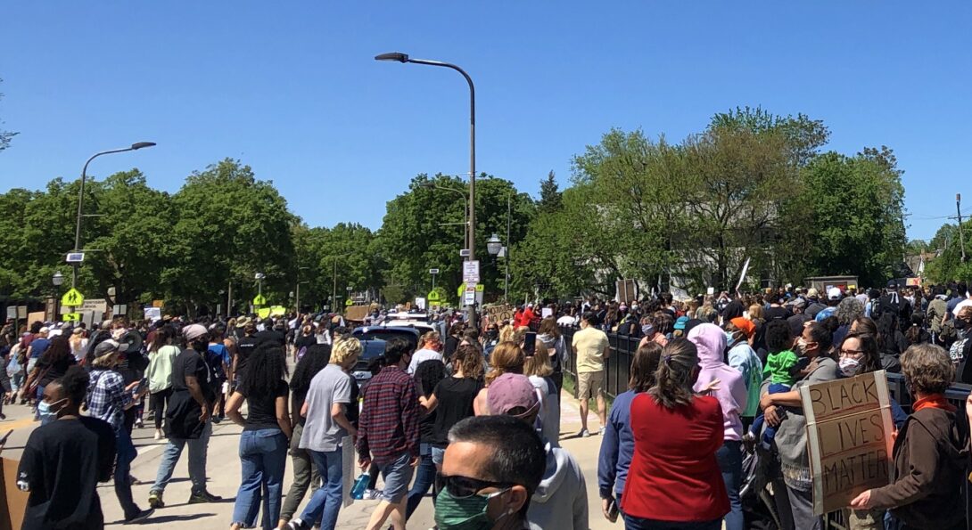 People at protest