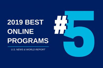 No. 5 2019 Best Online Programs U.S. News and World Report