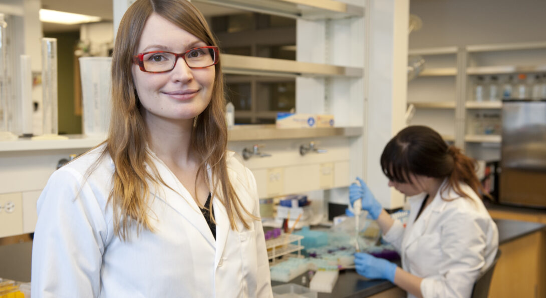 Krista Varady in nutrition lab