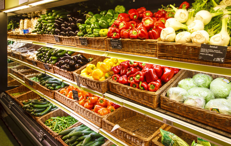 Image of produce section in grocery store