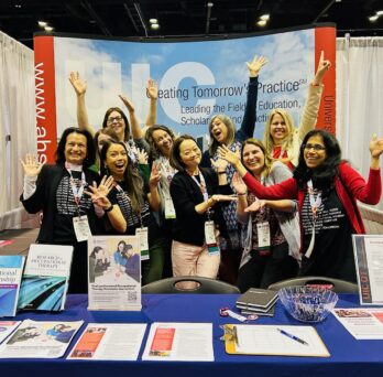 UIC OT students and faculty at the American Occupational Therapy Association 2024 Annual Conference & Expo in Orlando, Florida. Back (L to R): Kathy Preissner, Cailtin Smith, Toni Van Denend, Susan Magasi and Heidi Fischer. Front (L to R): Yolanda Suarez Balcazar, Dalmina Arias, Jenica Lee, Ashley Stoffel and Mansha Mirza.
                  